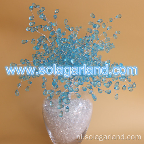 Lake Blue Waterdrop Bead decoratie touw Garland